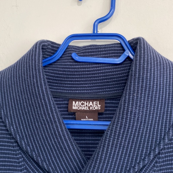 Michael by Michael Kors Long Sleeve Cotton Sweater/ Top Navy Blue/ Blue  L - Picture 2 of 8